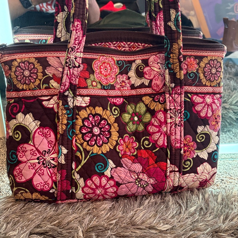 Vera Bradley Floral Patterned Tote Bag